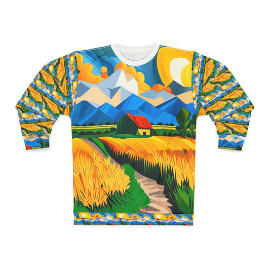 AI gen Van Gogh painting sweatshirt