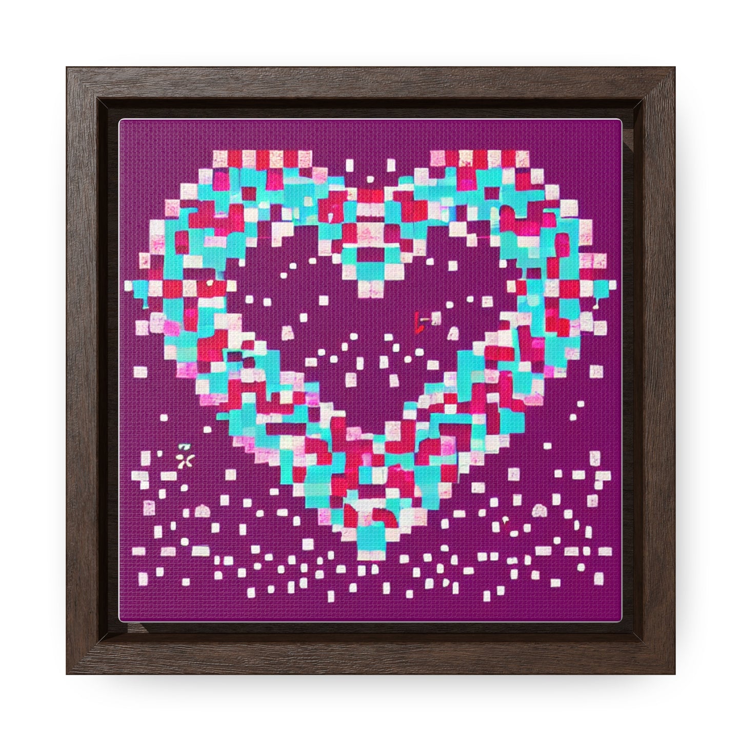 A Colorful Heart on Gallery Canvas Wraps, Square Frame